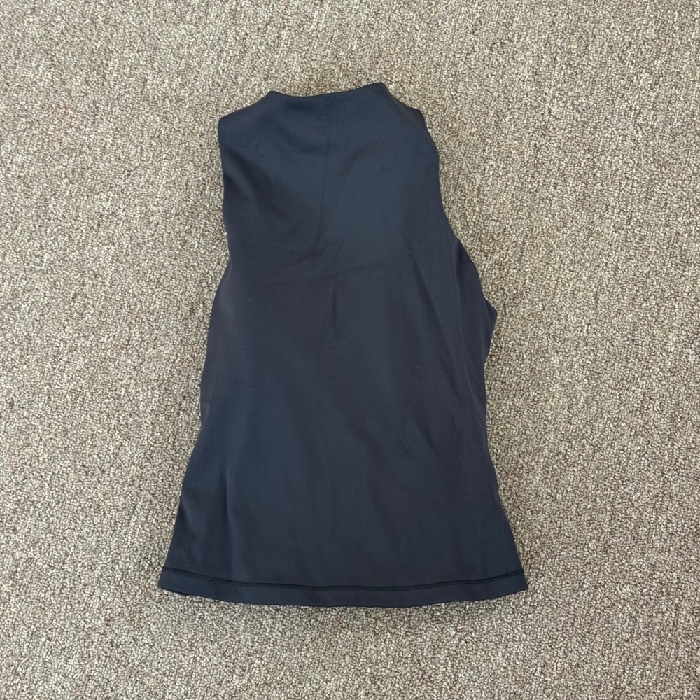 Nike x SKIMS Matte Mock Neck Racer Tank Obsidian Black SL-SLS-8353W XXS NWT